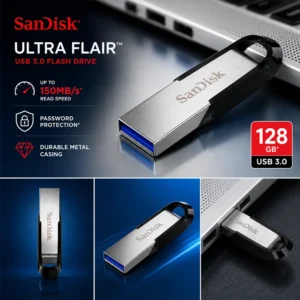 Sandisk 128GB Ultra Flair USB Flash Drive SDCZ73-128G-G46