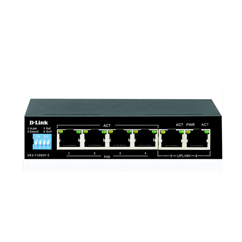 D-Link 10-Port PoE+ Surveillance Switch DES-F1010P