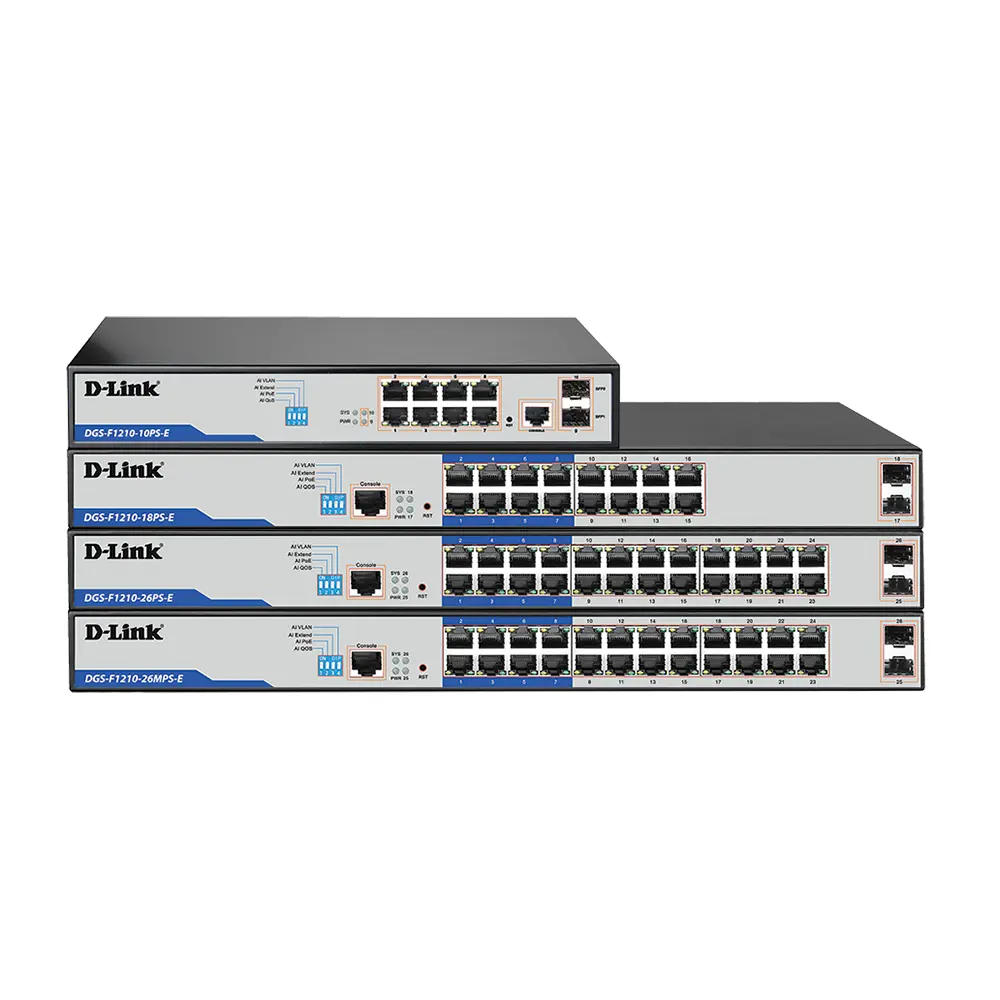 D-Link 18-Port Gigabit Smart PoE+ Switch DGS-F1210-18PS-E - Image 2