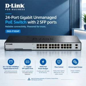 D-Link 24-Port PoE Switch DGS F1024P