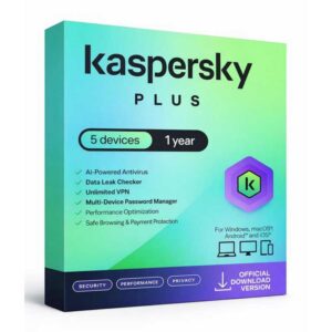 Kaspersky PLUS 5 Devices 1 Year KL1042Q5EFS-PAPDVDnoCD