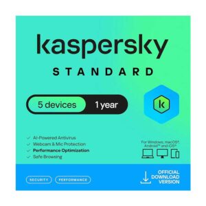 Kaspersky Standard 5 Devices 1 Year KL1041Q5EFS-PAPDVDnoCD