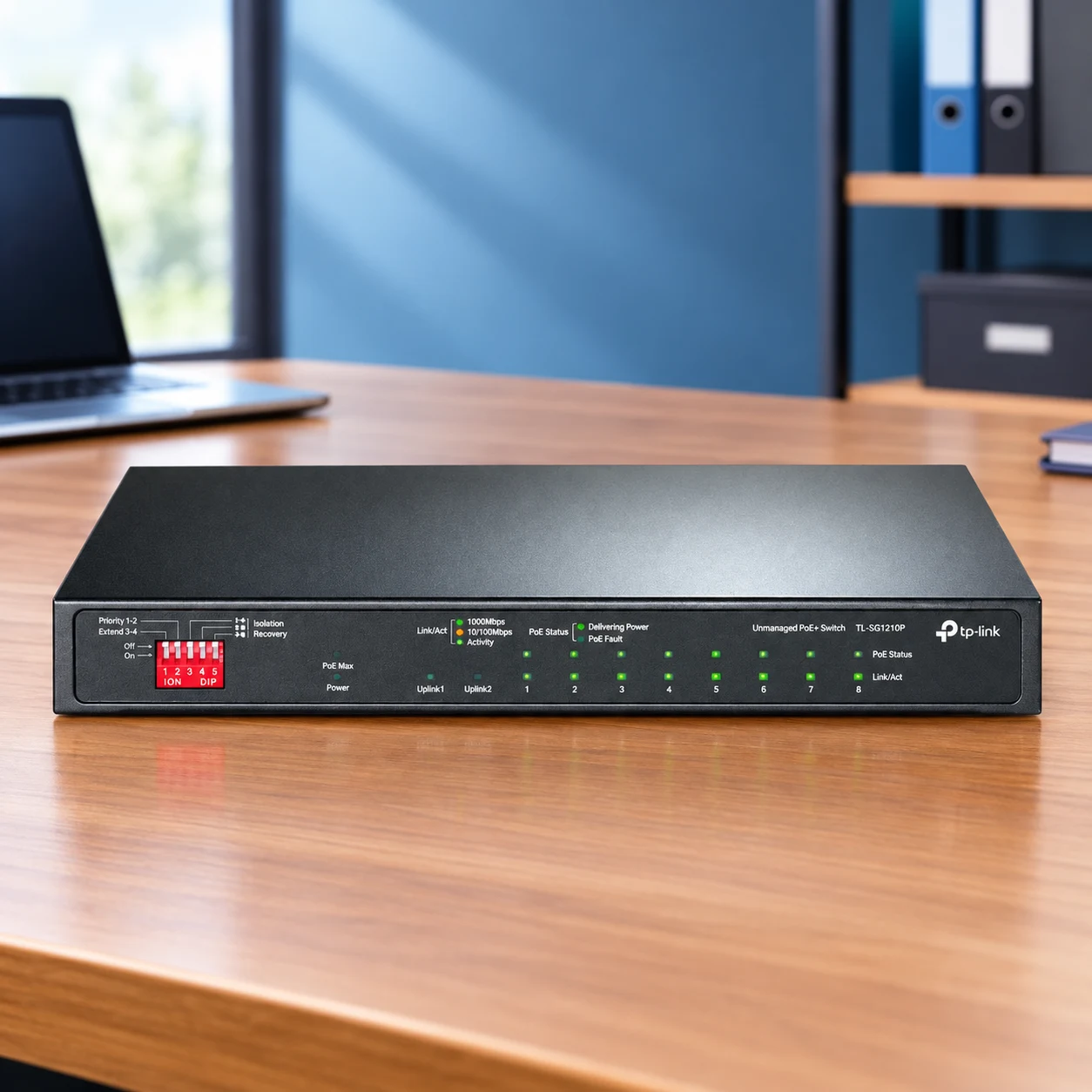 TP-Link 10-Port Gigabit PoE+ Desktop Switch TL-SG1210P