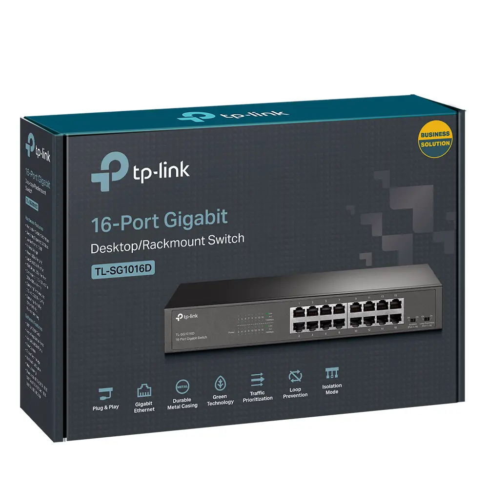 TP-Link 16-Port Gigabit Easy Smart Switch TL-SG-1016DE - Image 3