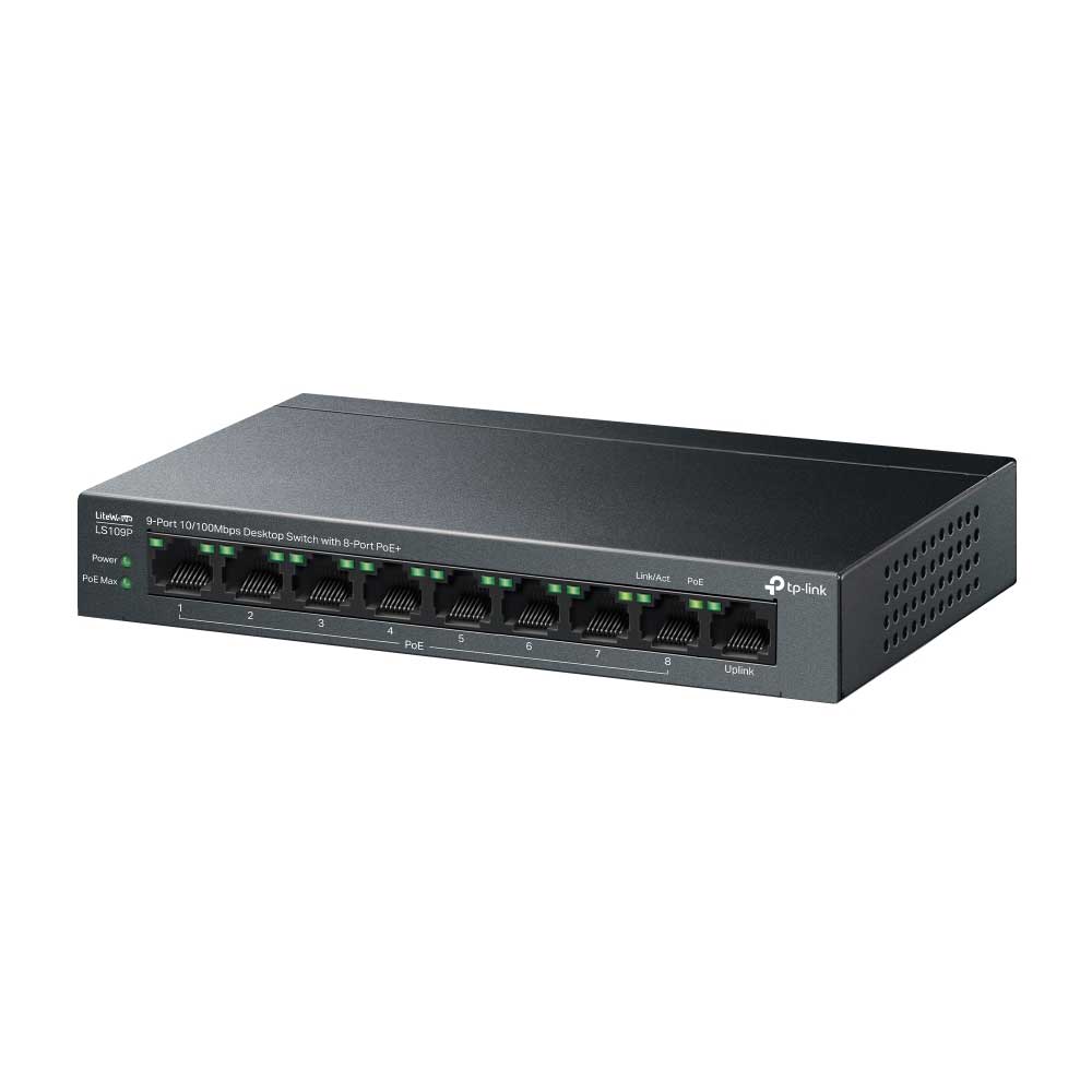 TP-Link 9-Port PoE+ Desktop Switch LS109P - Image 3