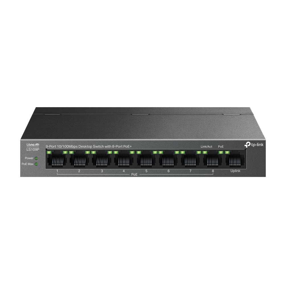TP-Link 9-Port PoE+ Desktop Switch LS109P