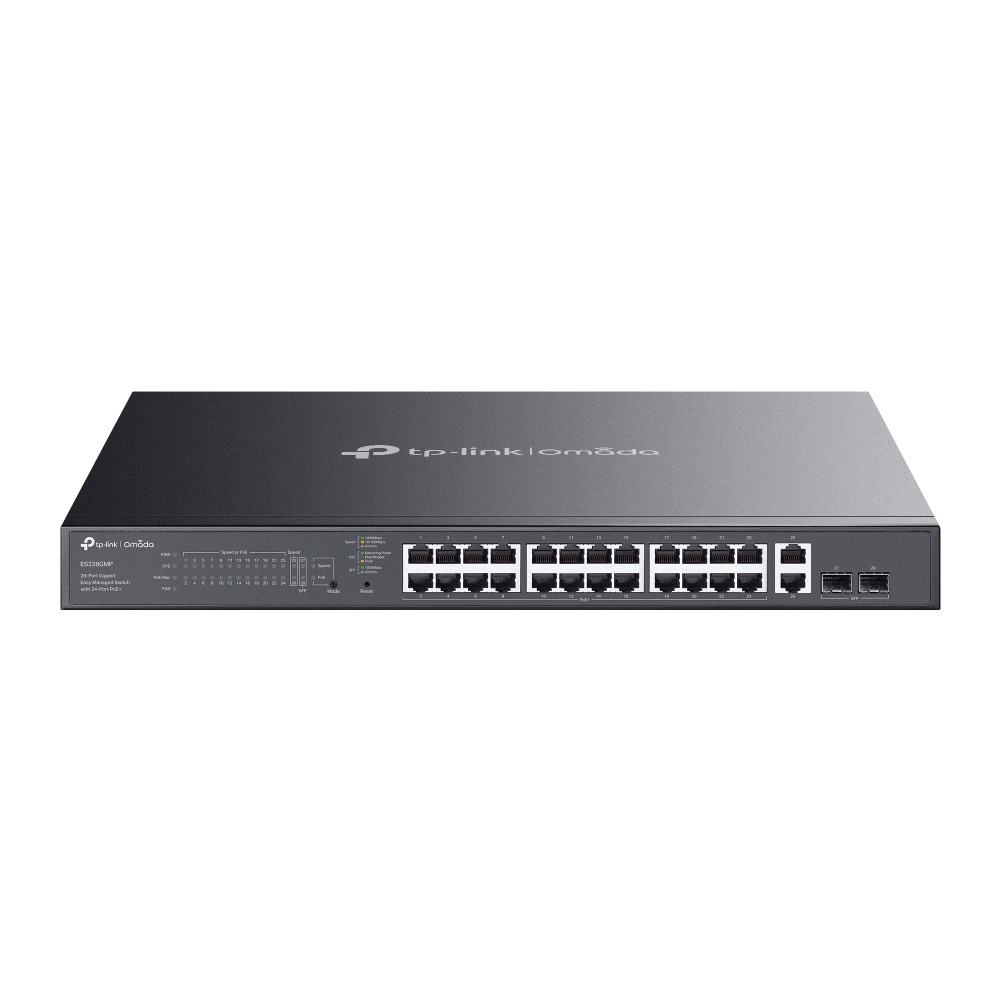 TP-Link Omada 28-Port Gigabit Easy Managed PoE+ Switch ES228GMP