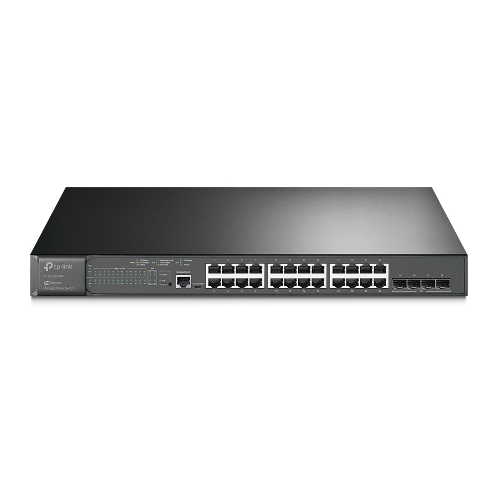 TP-Link Omada 28-Port Gigabit L2+ Managed PoE+ Switch TL-SG3428MP
