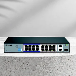 D-Link 16 Port Fast Ethernet PoE+ Switch. DES-F1016P-E